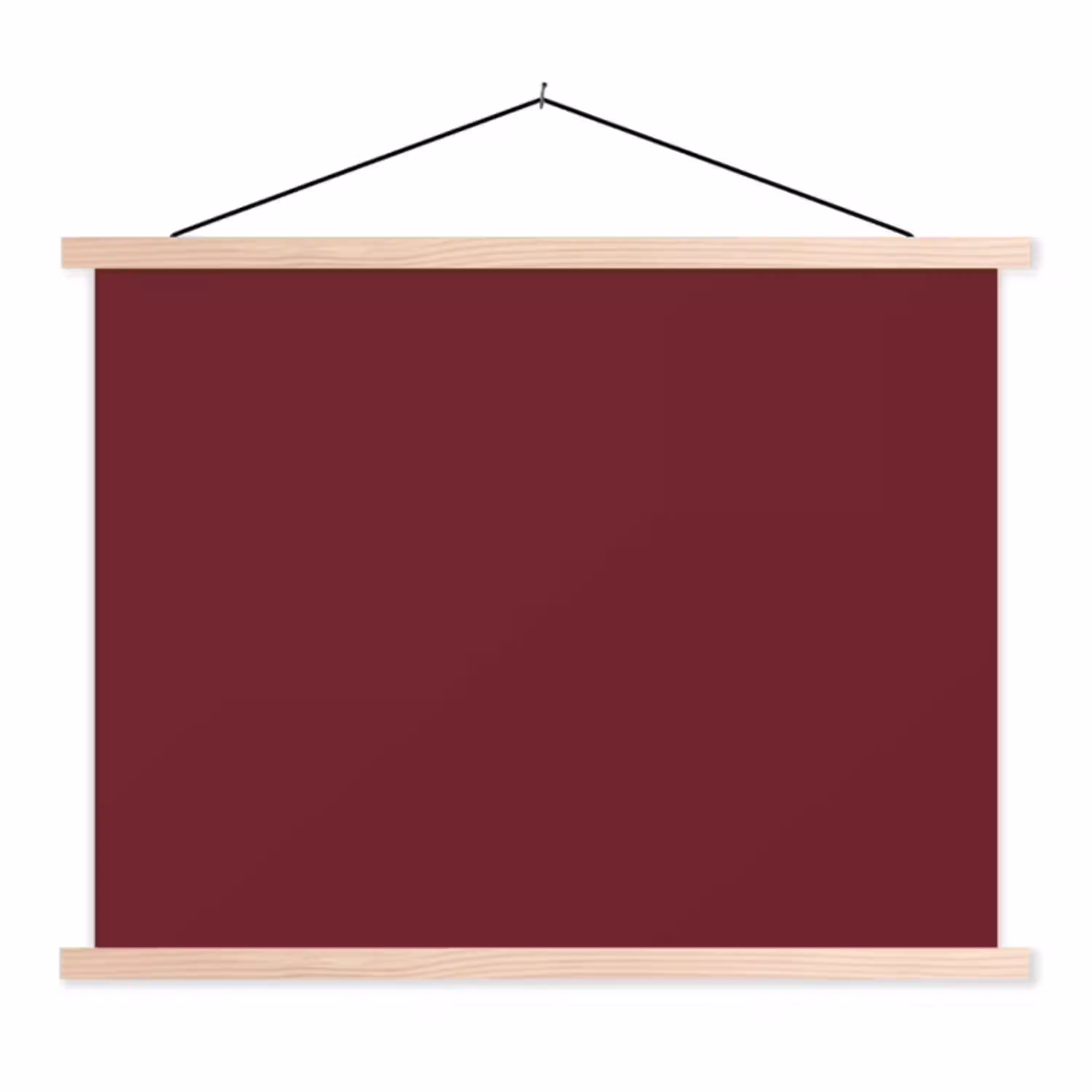 Dark - Garnet - Rood textielposter latten blank klein 122 -3d