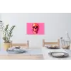 Felroze - Tanden - Schedel Muursticker klein -eettafel