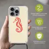 Zeepaardje - Rood - Fijne details Hoesje iPhone 16 Pro Max met koord klein -sfeer2_NL