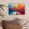 Boom - Levensboom - Kleurrijk - Abstract canvas 2cm klein -sfeer1