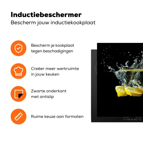 Citroen - Fruit - Geel - Stilleven - Water Inductie beschermer vinyl 3mm klein -zzzzzzz-td-ups