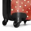 Stippen patroon rood NBS - Handbagage koffer - Kinderen Unisex middel -wiel