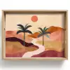 Heuvels - Palmbomen - Abstract Dienblad Rechthoek middel -z3d_shopping