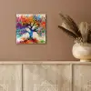 Levensboom - Natuur - Kleurrijk - Boom aluminium wit klein -sfeer4
