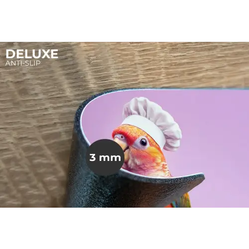 Papegaai - Koksmuts - Pilaar - Vogel Placemat vinyl groot -closeup