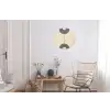 Geometrische bogen - Minimalistisch - Symmetrisch Wandcirkel aluminium klein -woonkamer