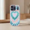 Hartvormig - Tie dye - Pasteltinten - Lichtgroen Telefoonhoesje iPhone 17 Pro klein -sfeer2