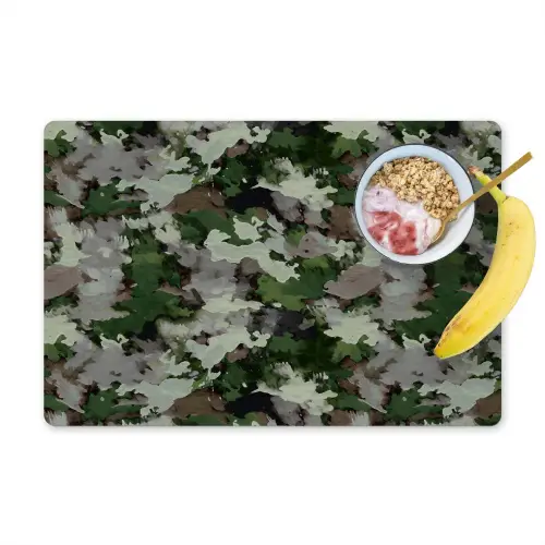 Verfachtig - Boscamouflage - Patroon Placemat vinyl groot 368 -zzzproduct_Kitchenyeah-website
