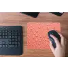 Water - Druppels - Roze muismat rubber klein -toetsenbord