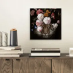 Bloemen - Jan Davidsz de Heem - Tijger - Schilderij - Stilleven - Oude meesters aluminium wit klein -sfeer1