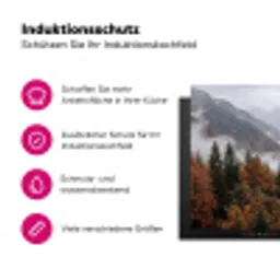 Bergen - Vallei - Mist - Herfst - Natuur Inductie beschermer vinyl 3mm klein -zzzzzzz-lf-ups