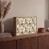 Mozaïek - Marmer - Goud Light Box met batterij (Wandlamp) middel 907 -sfeer2