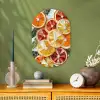 Schijfjes - Fruit - Oranje - Mozaïek Wandcirkel Ovaal Forex klein -sfeer2