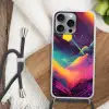 Sterren - Bergen - Kleurrijk Hoesje iPhone 16 Pro Max met koord klein -sfeer4