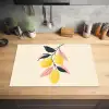 Citroenen - Felgeel - Tak - Bladeren Inductie beschermer vinyl 3mm klein -sfeer5