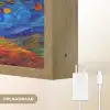 Boom - Zon - Verflook - Kleuren - Abstract Light Box met batterij (Wandlamp) middel -USP_websiteoplaadbaarNL