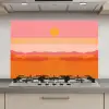 Zon - Abstract - Landschap - Oranje keuken achterwand spatscherm klein -3d_website
