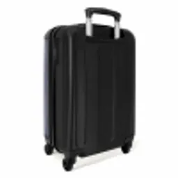 Minimal - Grijsblauw met zwarte streep NBS - Handbagage koffer - Unisex middel -achterkant