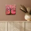 Boom - Levensboom - Roze - Goud plexiglas 5mm klein -sfeer5