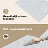 Grijs - Terrazzo-effect - Beton Inductie beschemer met haakjes klein 777 -ky-schoon-nl