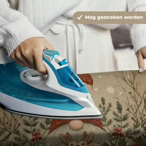 Kerstgnome - Konijntjes - Kleurrijk Wandkleed katoen klein -sfeer9