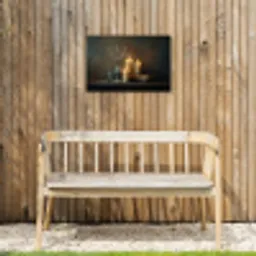 Kaarsen - Stilleven - Rustiek - Boeken Tuinposter op houten frame 2 cm dik klein -sfeer4