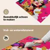 Vrouw - Abstract - Kleurrijk Inductie beschemer met haakjes klein -ky-schoon-nl