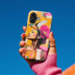 Vogel - Vrouw - Abstract - Bloem Toughcase MagSafe Apple iPhone 17 klein -Sfeer1V