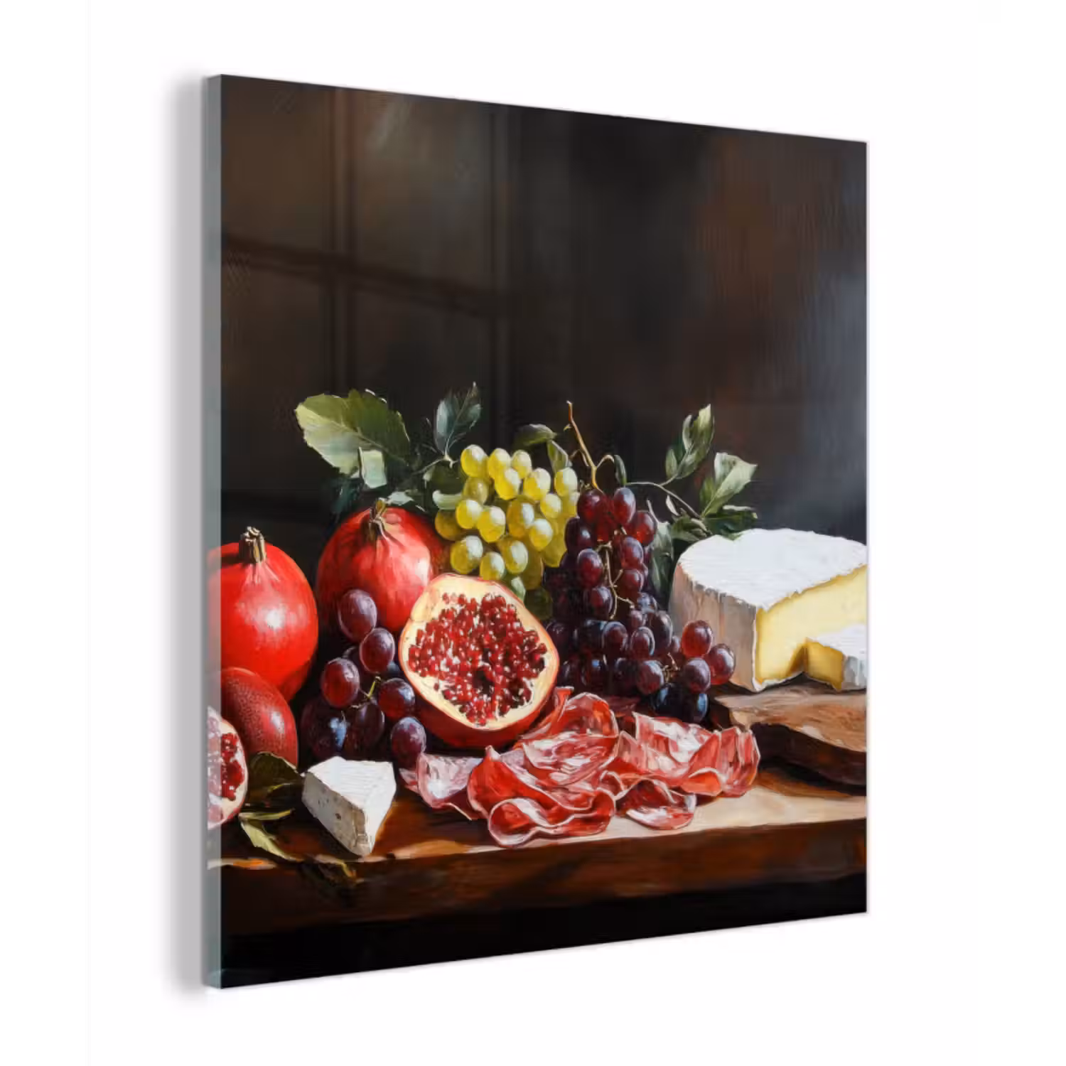 Glas schilderij - Borrelplank - Stilleven - Vintage