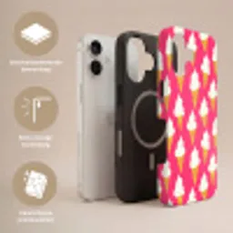 Softijs - Horentje - Roze Toughcase MagSafe Apple iPhone 17 klein 1017 -USP_Lagen_NL