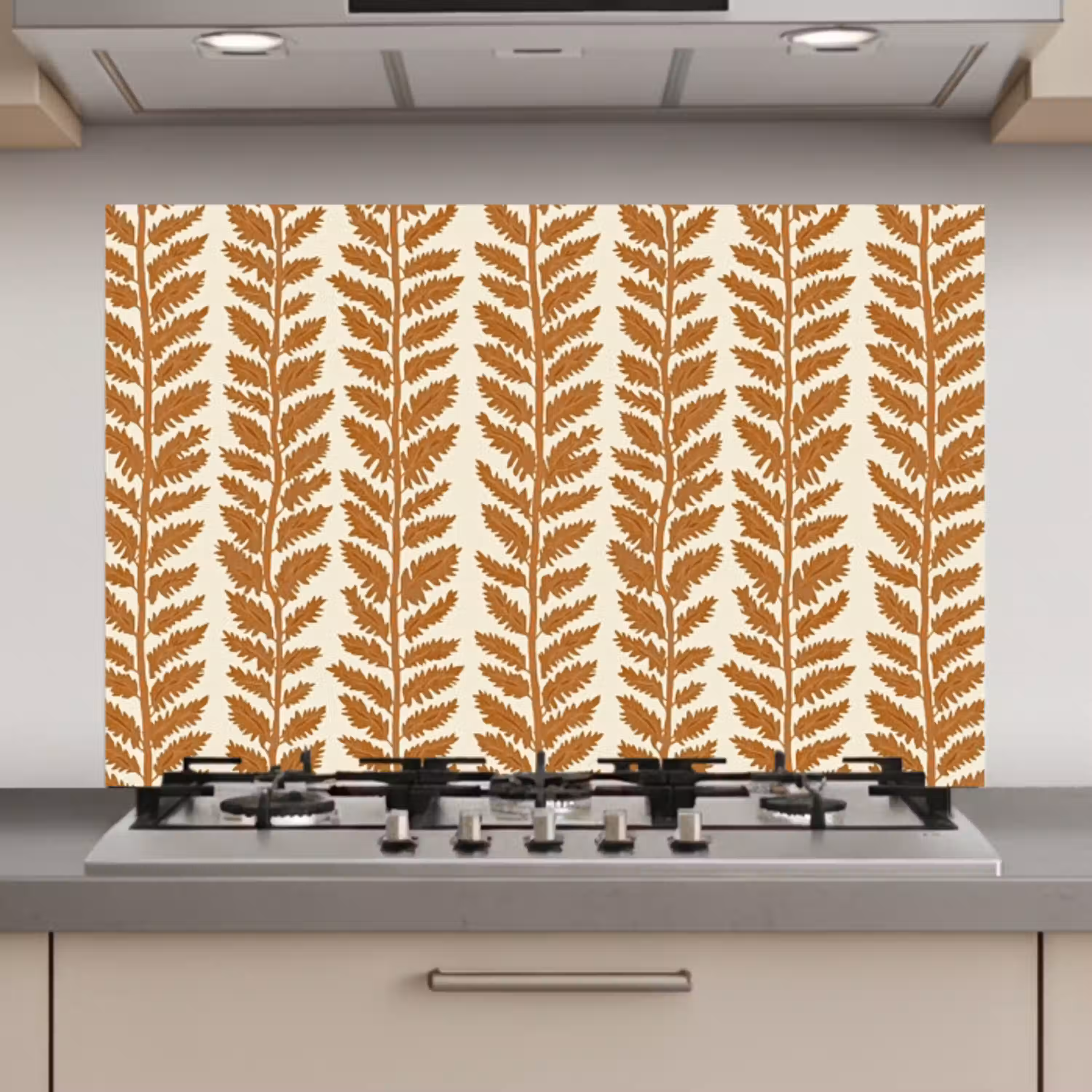 Textuur - Bladeren - Oker keuken achterwand spatscherm klein 900 -3d_website