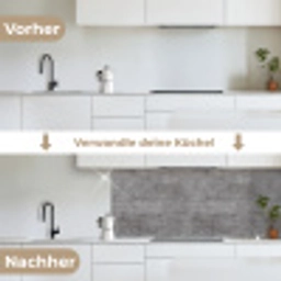 Beton - Patroon - Antiek keuken achterwand 2 middel 871 -voor-na_DE