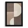 Raster - Halve cirkels - Contrast fotolijst zwart zonder passe partout klein -3d
