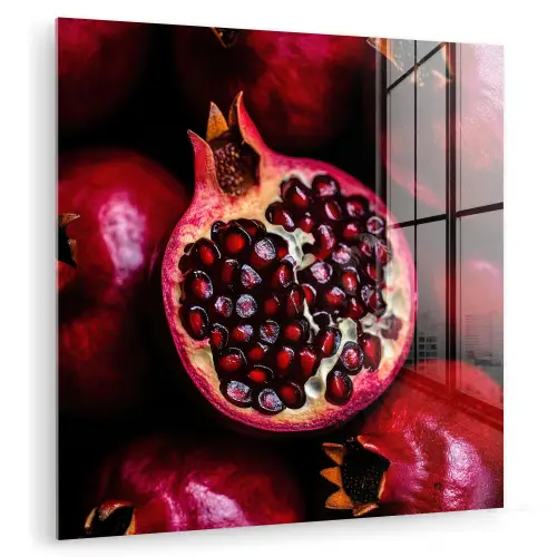 Granaatappel - Rood - Fruit plexiglas 5mm klein -zzzproduct_nieuw