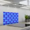 Blauw - Maanvlakken - Patroon keuken achterwand spatscherm klein 900 -3d_schuin