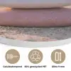 Stenen - Zand - Roze Akoestische PET Vilt - Rond klein -closeup_NL