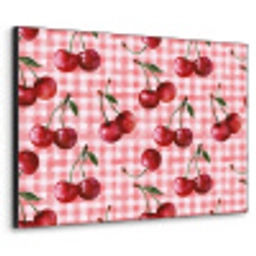 Kersen - Blokken - Rood Textielframe zwart klein 947 -3d