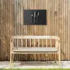 Bestek - Zwart Tuinposter op houten frame 2 cm dik klein -sfeer4