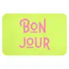Groen - Roze bonjour - art-deco Badmat klein -3d