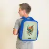 Dier - Dino - Natuur Kinderrugzak - Blauw middel -sfeer2