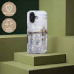 Abstract - Structuur - Goud - Grijs - Modern Toughcase MagSafe Apple iPhone 17 klein -USP_PrintM_NL