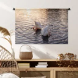 Eenden - Water - Natuur Wandkleed katoen middel -sfeer5