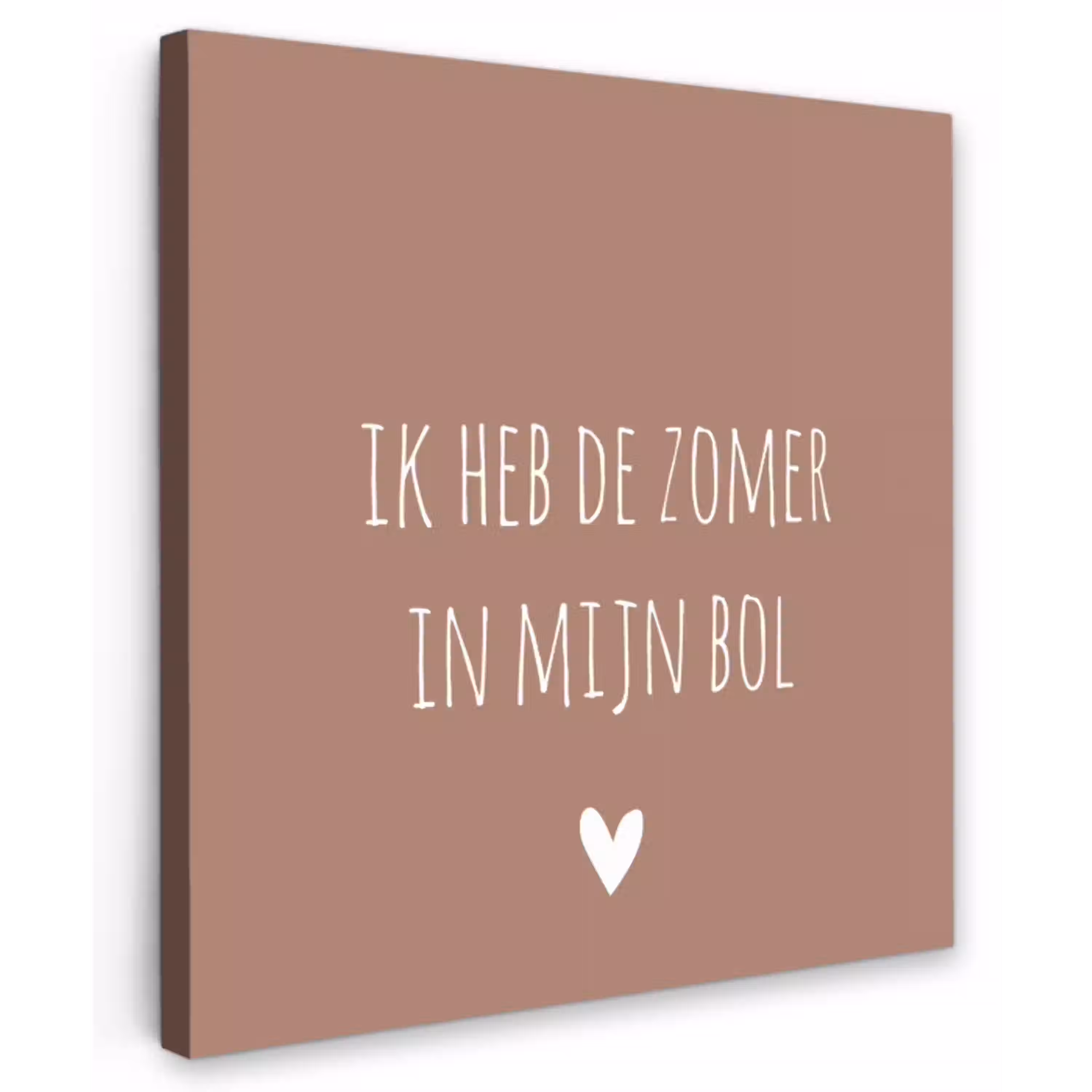 Spreuken - Ik heb de zomer in mijn bol - Quotes - André Hazes Tuinposter op houten frame 2 cm dik klein -3d