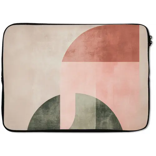 Cirkel - Abstract - Roze laptophoes neopreen klein -zkaufland3dotto