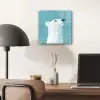 Ijsbeer - Lichtblauw - Minimalistisch plexiglas 5mm klein -sfeer6