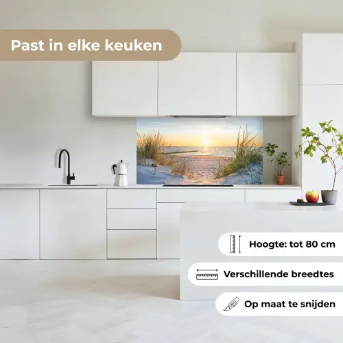 Strand - Zon - Duin - Gras - Zand - Horizon keuken achterwand 2 middel -sfeer4_NL