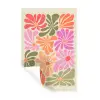 Bloemvormen - Retro - Kleurrijk Muursticker klein -3d