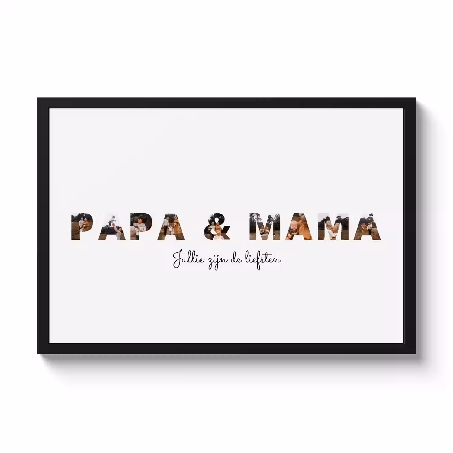Foto in lijst - Papa & Mama