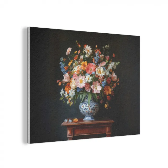 Boeket - Roze - Bloemen - Vaas PET vilt klein -3d