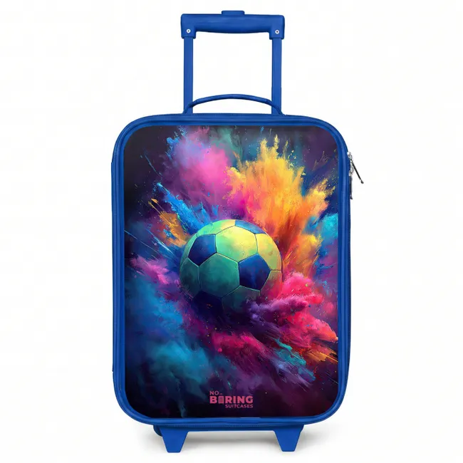 Kids’ Suitcase - Blue - Neon - Ball - Colorful